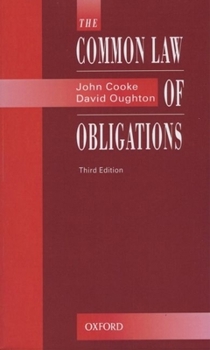 Paperback The Common Law of Obligations Book