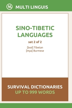 Paperback Sino-Tibetic Languages Survival Dictionaries (Set 2 of 2) Book