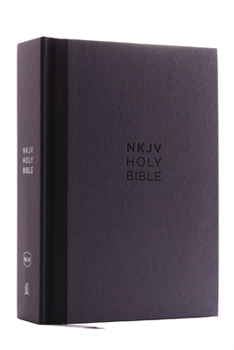 Hardcover NKJV, Compact Single-Column Reference Bible, Hardcover, Gray, Red Letter Edition, Comfort Print Book