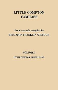 Paperback Little Compton Families. Little Compton, Rhode Island. Volume I Book