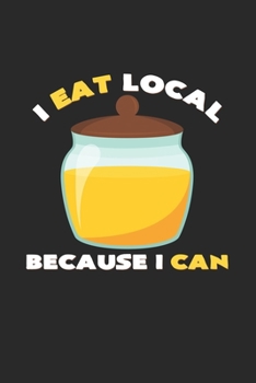 Eat local: 6x9 Organic Food | grid | squared paper | notebook | notes