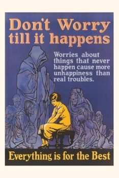 Paperback Vintage Journal Don't Worry Till it Happens Book