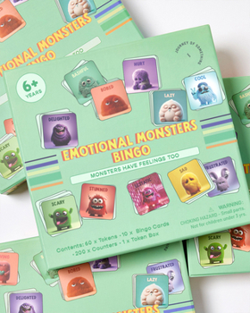Misc. Emotional Monsters Bingo - Fun & Educational Game for Kids - Learn Emotions Through Play Book