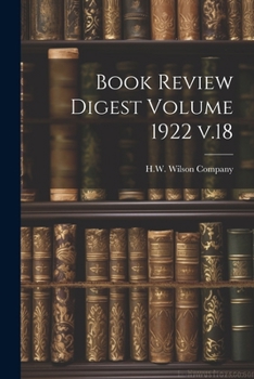Paperback Book Review Digest Volume 1922 v.18 Book