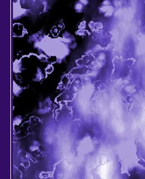 Paperback Blue Cosmic Blast Abstract Design: Diary Weekly Spreads July to December Book