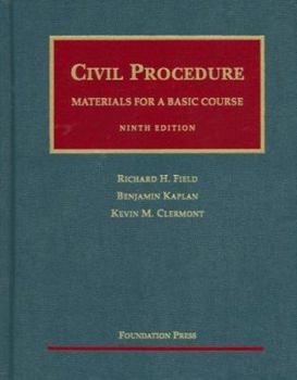 Hardcover Civil Procedure: Materials for a Basic Course Book