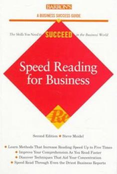 Paperback Speed Reading for Business Book