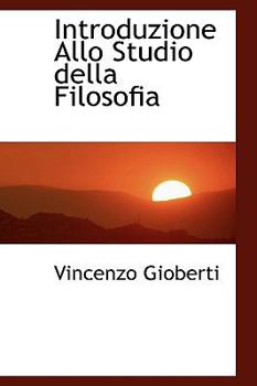 Paperback Introduzione Allo Studio Della Filosofia Book