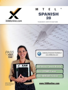 Paperback MTEL Spanish 28 Teacher Certification Test Prep Study Guide Book