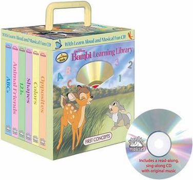 Hardcover Learning Lib Bambi-Board 6v W/CD Book