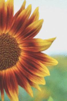 Journal: 150 Grid Dot Pages, 6x9 inches, Orange Sunflower, Organize and Plan Your Day, Tracker, Productivity Notebook, Diary