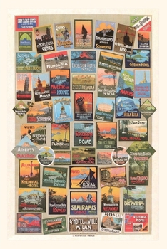 Paperback Vintage Journal Compendium of Travel Posters Book