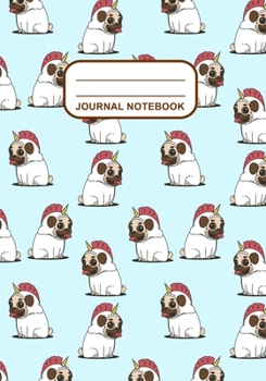 Journal Notebook: Journal, Notebook, Or Diary  | Dog Pattern Cover Design | 120 Blank Lined Pages | 7" X 10" | Matte Finished Soft Cover