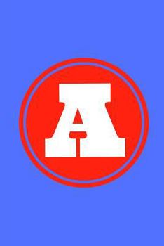 Paperback A: White Letter a with a Red Background on a Blue Cover Book