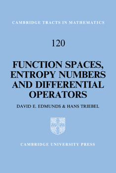 Function Spaces, Entropy Numbers, Differential Operators - Book #120 of the Cambridge Tracts in Mathematics