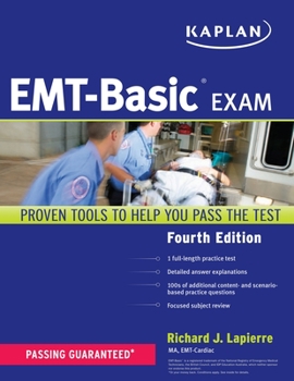 Paperback Kaplan Emt-Basic Exam Book