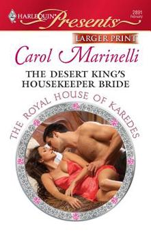 Mass Market Paperback The Desert King's Housekeeper Bride [Large Print] Book