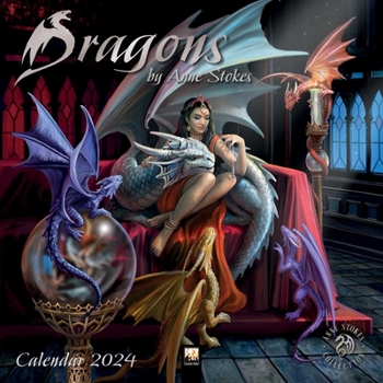 Calendar Dragons by Anne Stokes Wall Calendar 2024 (Art Calendar) Book