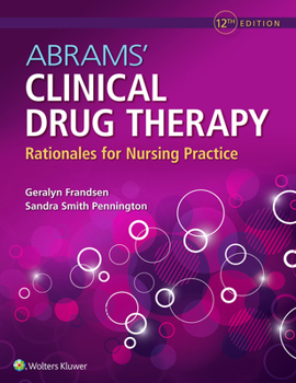 Paperback Abrams' Clinical Drug Therapy Book