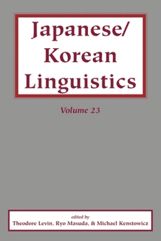 Paperback Japanese/Korean Linguistics, Volume 23: Volume 23 Book