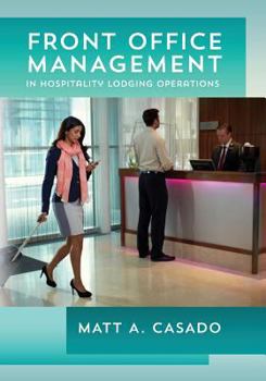Paperback Front Office Management in Hospitality Lodging Operations Book
