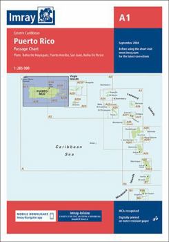 Map Imray Iolaire Chart A1 : Puerto Rico Passage Chart Book