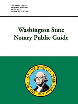 Paperback Washington State Notary Public Guide Book