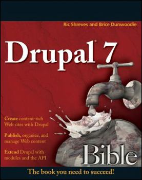 Paperback Drupal 7 Bible Book