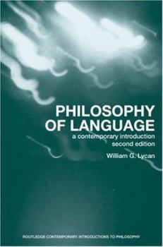 Paperback Philosophy of Language: A Contemporary Introduction Book