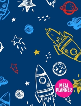 Meal Planner: Pretty Year 365 Daily - 52 Week Calendar Meal Planner Daily Weekly and Monthly For Track & Plan Your Meals Food Planning | Large 8.5 x 11 Inch | 110 Pages - Product # 222012