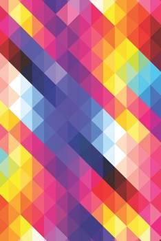Colorful Bullet Journal: Geometric Abstract Art Glossy Cover with 180 Dot Grid Pages