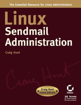 Paperback Linux sendmail Administration: Craig Hunt Linux Library Book