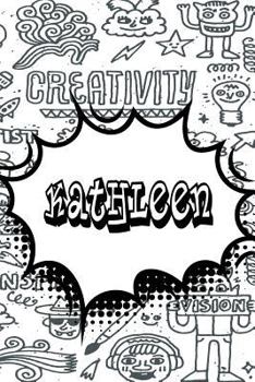 Paperback Kathleen: Personalized Doodle Isometric Dot Paper Notebook Featuring 120 Pages 6x9 Book