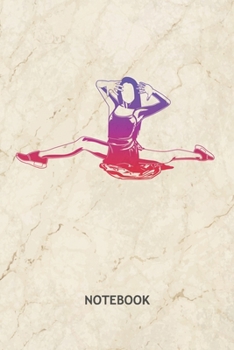 NOTEBOOK: Dancing Teacher Note Book Grid-lined 6x9 - Dancing Journal A5 Gridded - Dance Couple Planner Dancer Gift 120 Pages SQUARED - Street Dance ... Soft Cover - Dance Partner Birthday Present