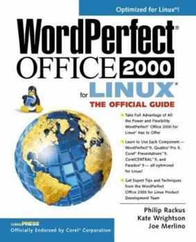 Paperback WordPerfect Office 2000 for Linux: The Official Guide Book