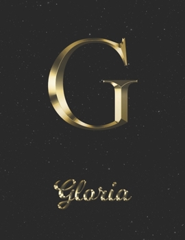 Paperback Gloria: 1 Year Daily Planner (12 Months) - Yellow Gold Effect Letter G Initial First Name - 2020 - 2021 - 365 Pages for Planni Book