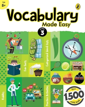 Paperback Vocabulary Made Easy Level 3: Fun, Interactive English Vocab Builder, Activity & Practice Book with Pictures for Kids 8+, Collection of 1500+ Everyday Book