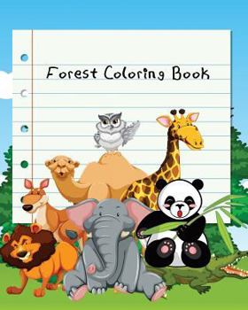 Paperback Forest Coloring Book: For Children Ages 4-8 Book