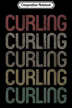 Paperback Composition Notebook: Retro Style Curling Journal/Notebook Blank Lined Ruled 6x9 100 Pages Book