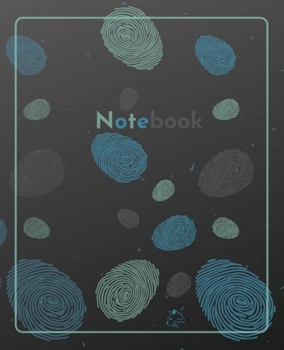 College Notebook: Student notebook Journal Diary Fingerprint cover notepad by Raz McOvoo
