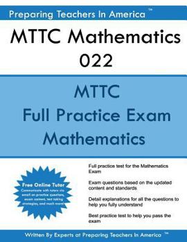 Paperback MTTC Mathematics 022: MTTC Math Michigan Test For Teacher Certification Book