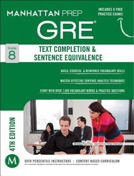 Paperback GRE Text Completion & Sentence Equivalence Book