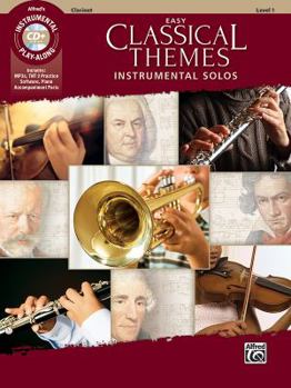 Paperback Easy Classical Themes Instrumental Solos: Clarinet, Book & CD Book