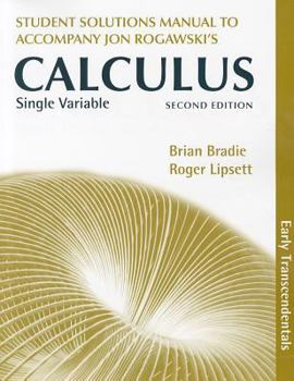 Paperback Single Variable Calculus, Early Transcendentals Student's Solutions Manual Book