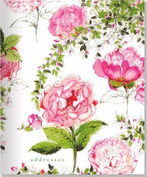 Hardcover Lg Addr Bk Rose Garden Book