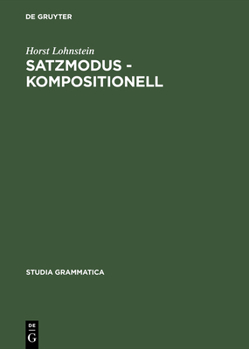 Hardcover Satzmodus - kompositionell [German] Book