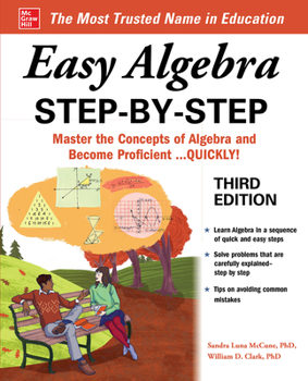 Paperback Easy Algebra Step-By-Step, Third Edition Book