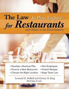 Paperback The Law in Plain English for Restaurants and Others in the Food Industry Book