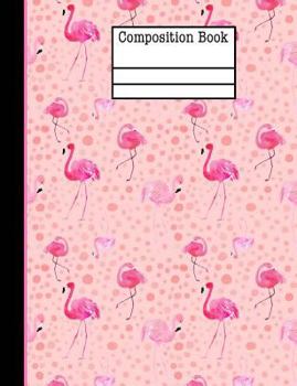 Flamingo Composition Notebook - 5x5 Quad Ruled : 7. 44 X 9. 69 - 200 Pages - Graph Paper - School Student Teacher Office