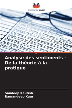 Paperback Analyse des sentiments - De la théorie à la pratique [French] Book